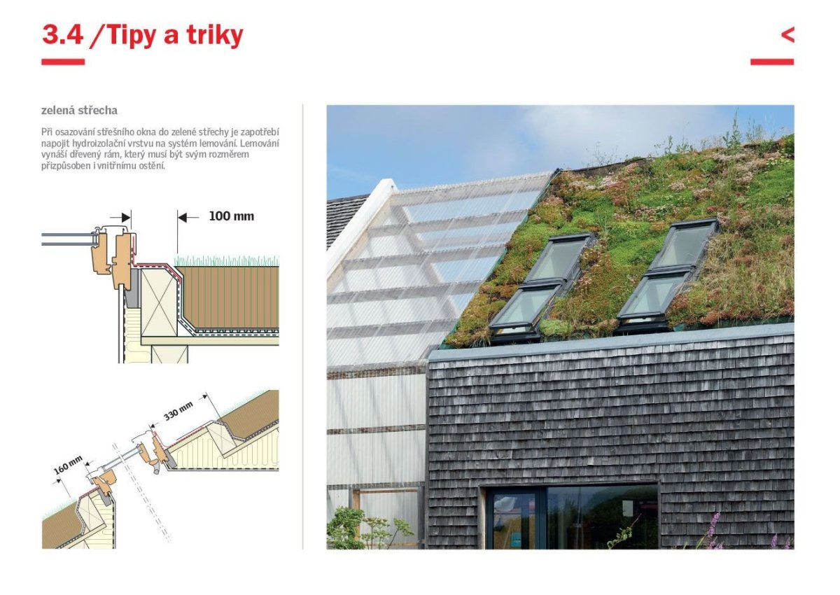 Velux - Design Guide - ilustrační ukázka z příručky.