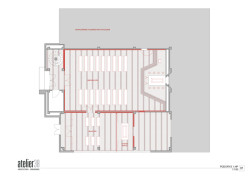 Půdorys (Interiér smuteční síně; Atelier 38)