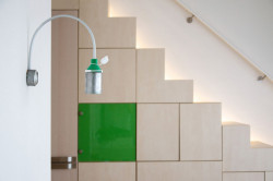 Mooza architecture, Interiér mezonetového bytu v Holešovicích - foto