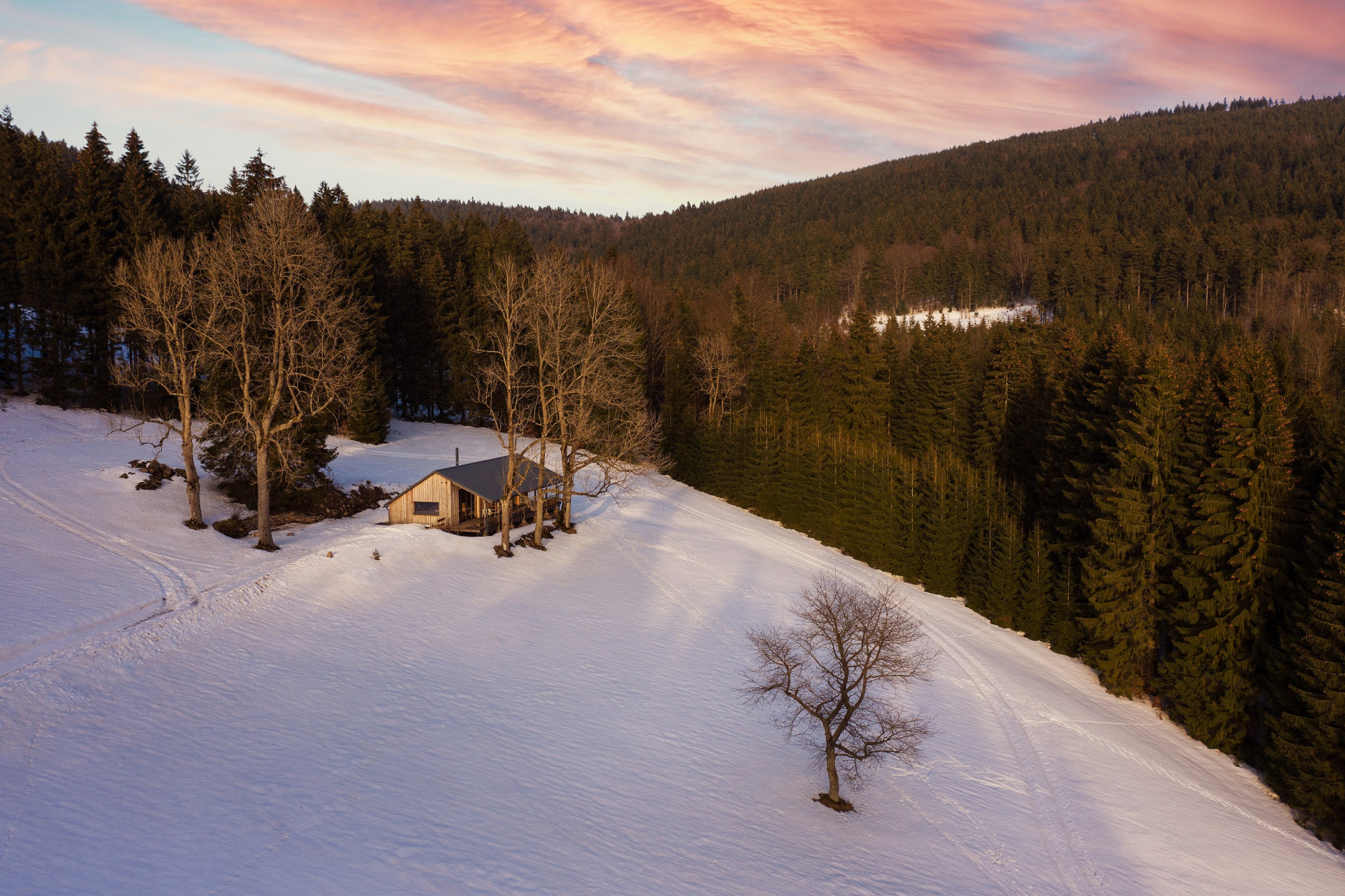 Pařezová chaloupka v Orlických horách od molo architekti