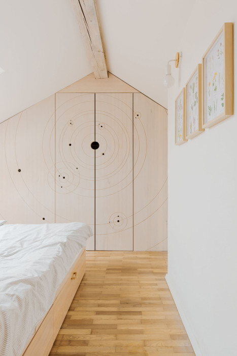 Vršovické podkroví, Mooza architecture / Klára Kuncová (Císařovská)