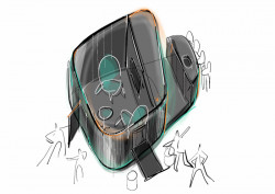 Kanceláře společnosti Livesport, Studio Reaktor / Jakub Heidler, Jan Kačer, skica