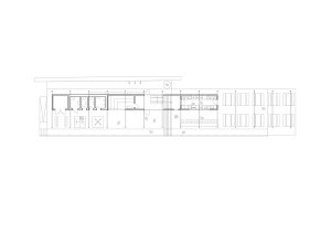 Půdorys (Zázemí Lesního koupaliště, Mjölk architekti, Marie Vondráková)