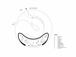 Návštěvnické centrum rezervace plameňáků v Abu Dhabi, Petr Janda / brainwork, půdorys vstupního podlaží