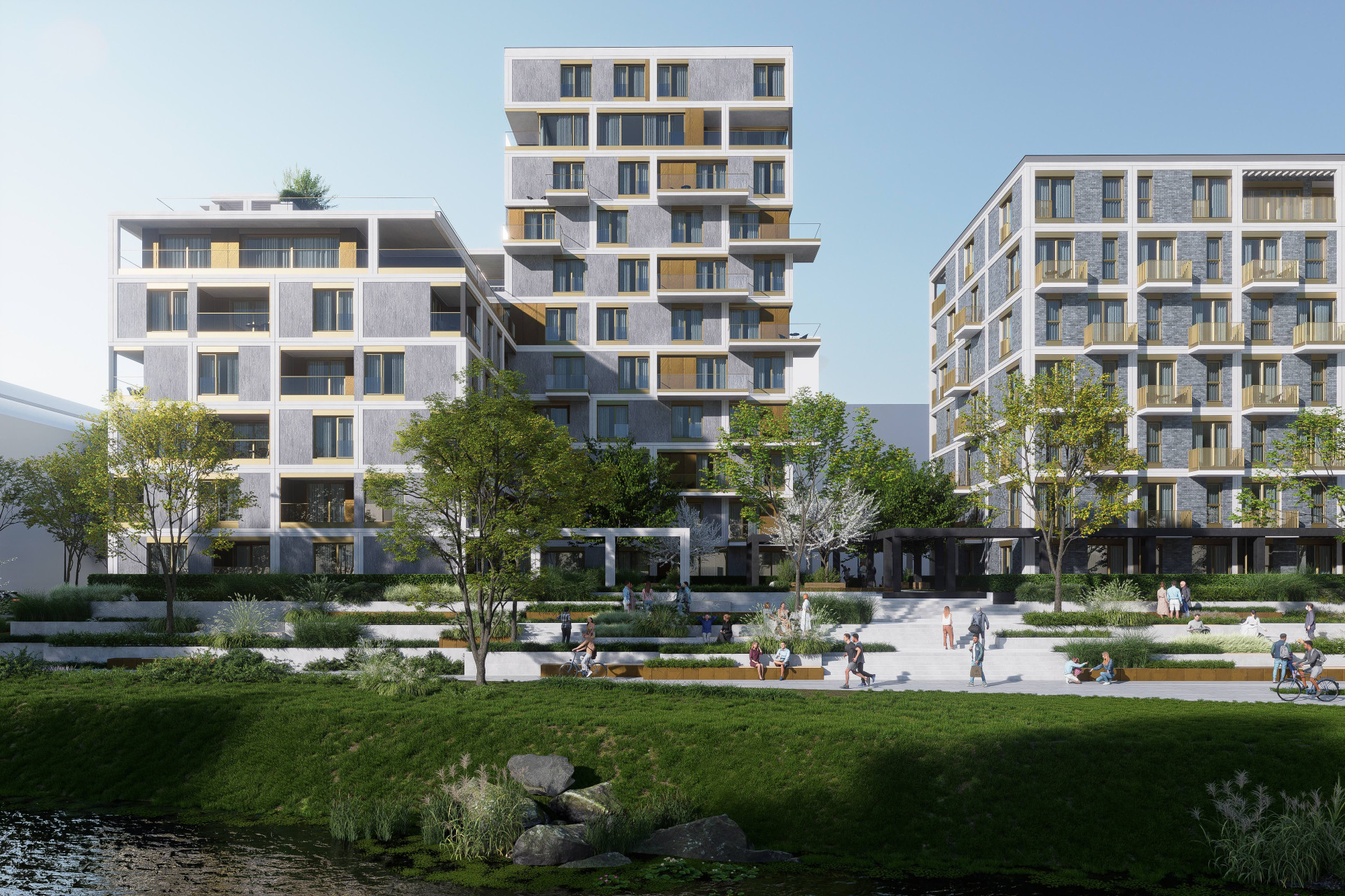 MS architekti postaví v Nové Zbrojovce v Brně dva bytové domy