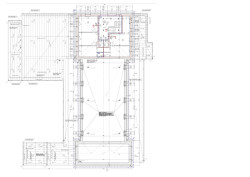 Půdorys 2NP (Lidový dům Zaječov, IO Studio)