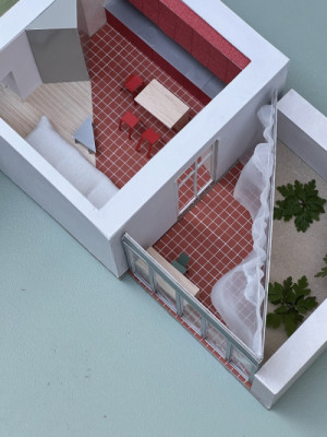 Model 2 (Byt v brně s efektivní barevností; Sausan Haj Abdo, Marta Waloszková)