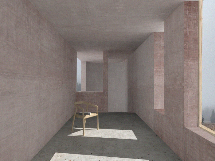 Vítěz 21. ročníku studentské soutěže Ještěd f Kleci, projekt Duševní lázně od Dity Petráňové