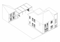 Villa Kovács, axonometrie, Jaro Krobot, Ivo Flimmel