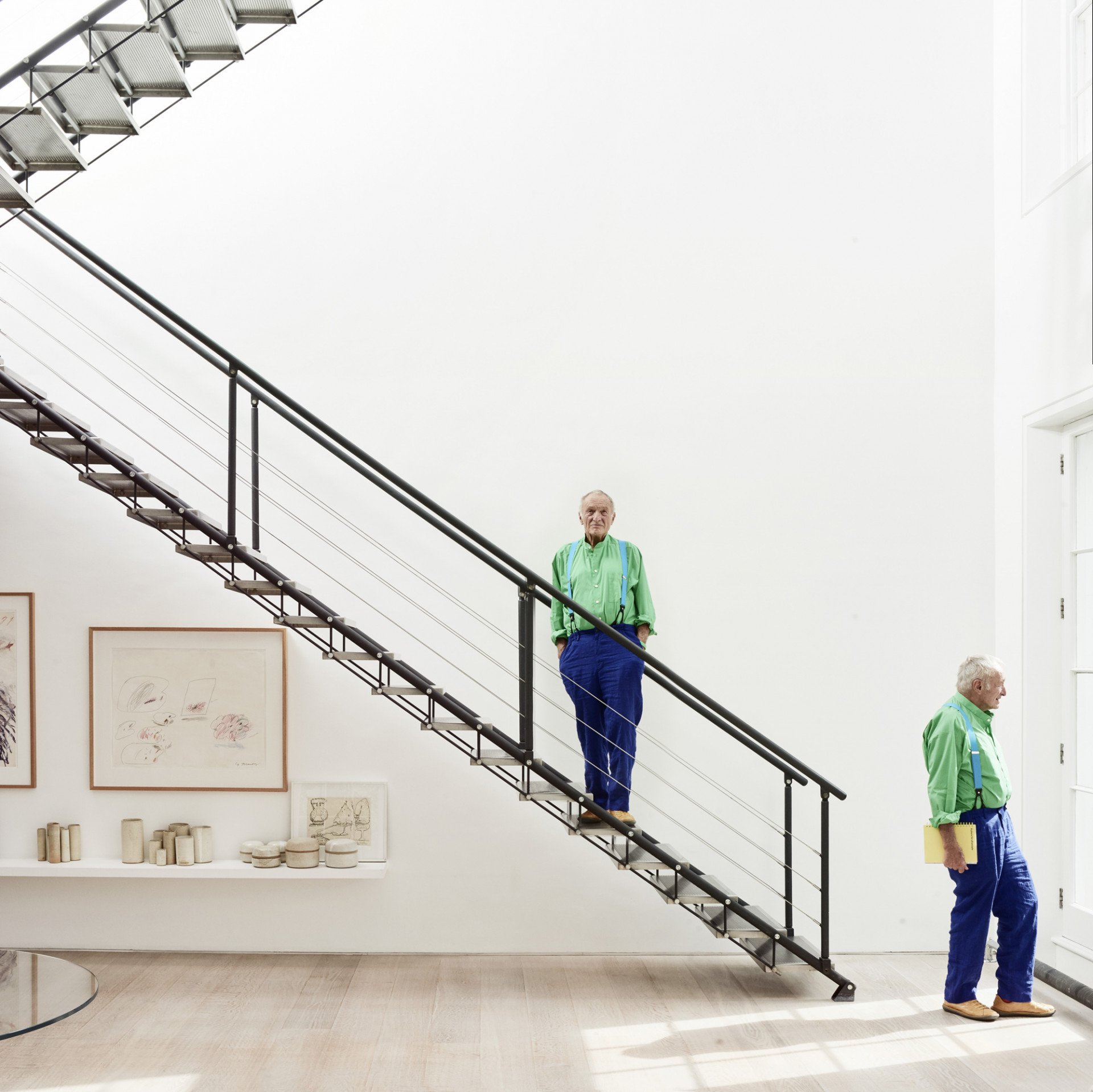 Richard Rogers ve svém londýnském domě v roce 2017