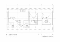Dům pro Vysočinu, půdorys 3NP, Radek Hadrbolec