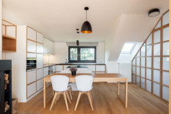 Interiér mezonetového bytu, studio AEIOU