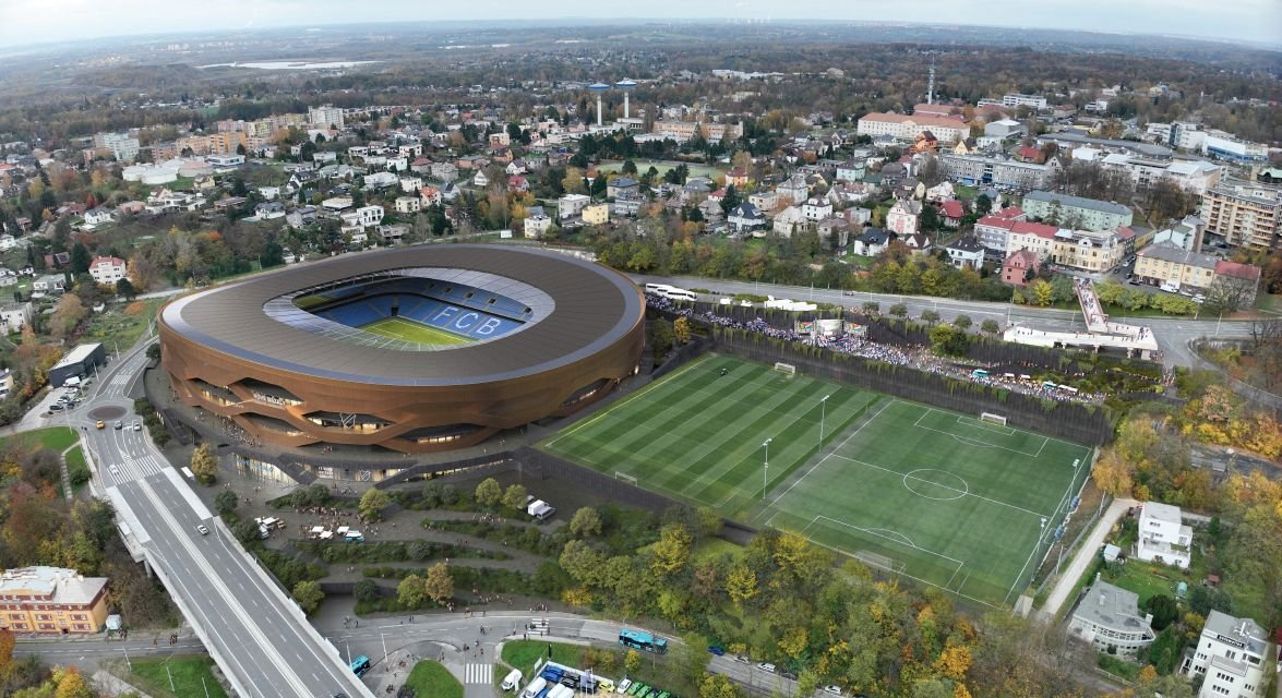 Vítězný projekt na stadion Baníku v Ostravě