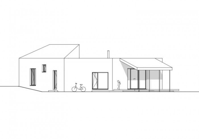 Dům Hexagon, GutGut, západní pohled