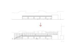 Škola v Barceloně od Harquitectes, půdorys