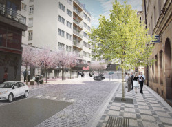 Hlavatí architekti, návrh revitalizace ulice Františka Křižíka v Praze, 1. místo v soutěži