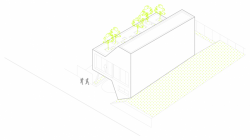 2A Design, Flying Box Villa, axonometrický pohled – foto