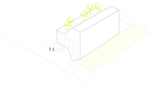 2A Design, Flying Box Villa, axonometrický pohled – foto
