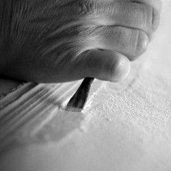 Ruční práce na radiátoru Cinier.