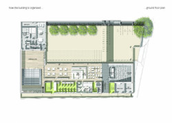 Lifschutz Davidson Sandilands, JW3, půdorys 1. NP - foto