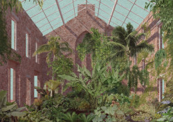 ASSEMBLE, renovace čtyř ulic v Granby Street, interiér zimní zahrady, malba