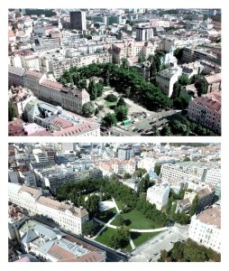 Landererov Park, Šafárikovho námestie před a po proměně, fbcc architecture