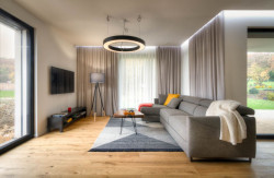 Obývací prostor (Pasivní dům Moonglade od ZEO Homes)