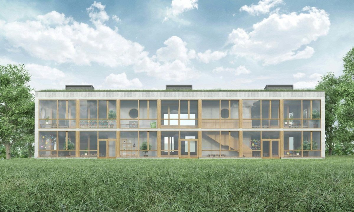 Vítězný návrh školky Červený Vrch od re:architekti