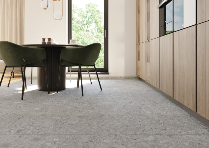 Dlaždice ze série RAVE v odstínu grit od značky RAKO