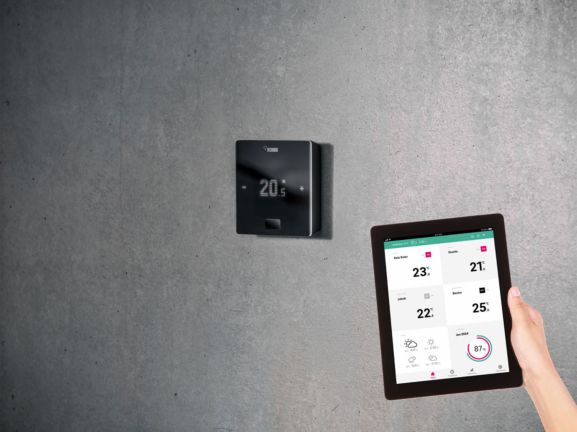 Společnost REHAU představuje produkt NEA SMART 2.0 - modulární regulační systém s LED Matric.