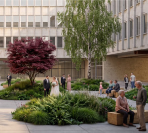 Vítězný návrh na SuperCentrum, tedy vylepšení centra Mostu