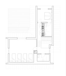 Půdorys 2.NP (Chata Lipka na Šumavě, Harazim Karel Architektura)