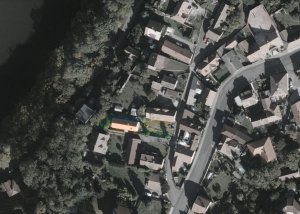Ortofotomapa (Rodinný dům v Mníšku pod Brdy, 3+1 architekt)