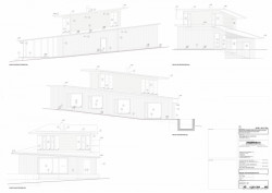 Letní dům u Štěchovic, Znamení čtyř - architekti, řez