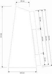 Lucie Hájková, Flos / konev na zalévání, rozměry - foto