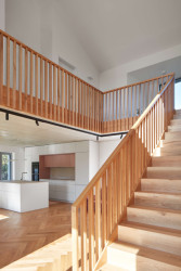 Přístup do patra (Novostavba rodinného domu, Tisá; 2xpa)