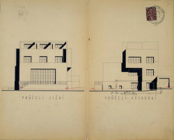 Plány Winternitzovy vily, Adolf Loos.
