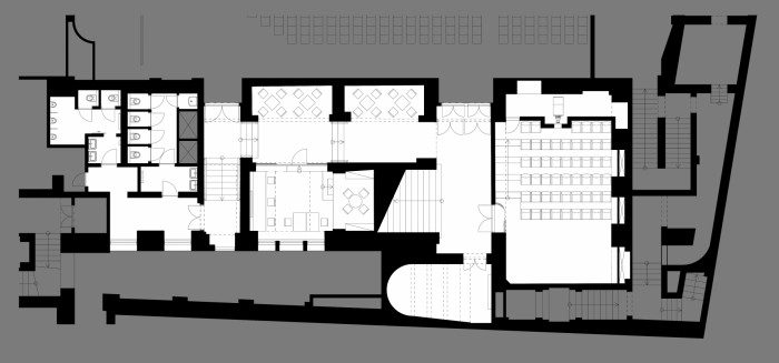 Kinosál Světozor, SKUPINA, Marcela Steinbachová, koordinační výkres