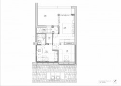 Půdorys horního patra - návrh