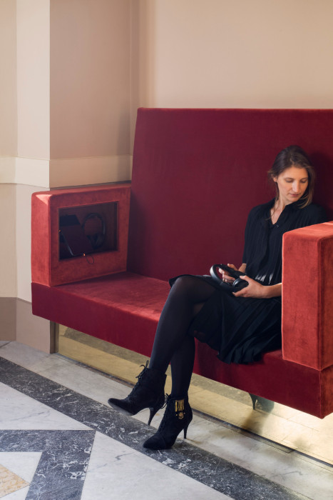 Interiéry předsálí České filharmonie v Rudolfinu, Lenka Míková architekti / Lenka Míková