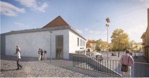 2. místo: Společenské cetrum Stará Hasička, vizualizace, Architekti Brno