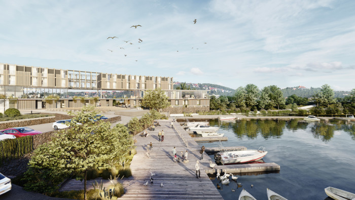 Revitalizace Podolského přístavu v Praze, vizualizace