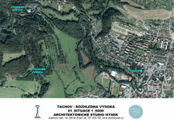 Architektonické studio Hysek, Rozhledna Vysoká, Tachov - situace