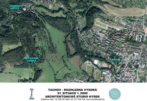 Architektonické studio Hysek, Rozhledna Vysoká, Tachov - situace