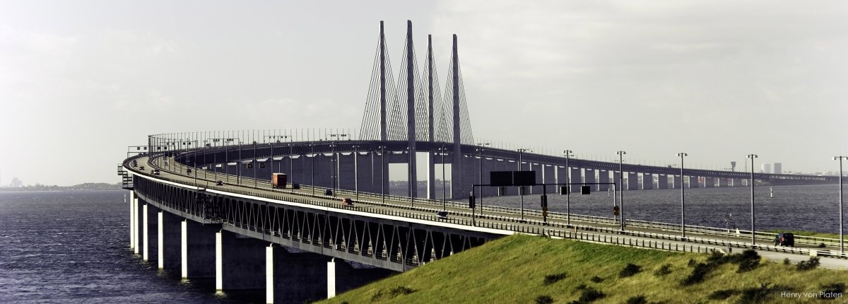Öresundský most z Dánska do Švédska