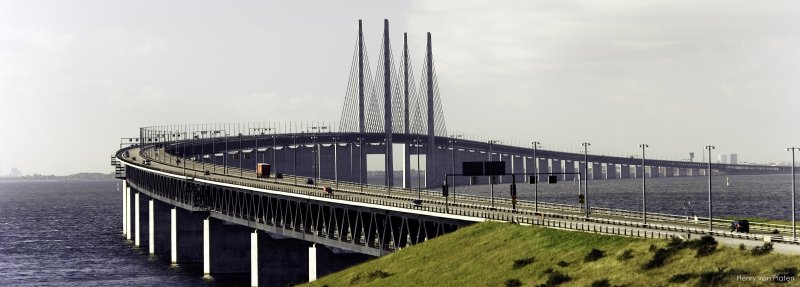 Öresundský most z Dánska do Švédska