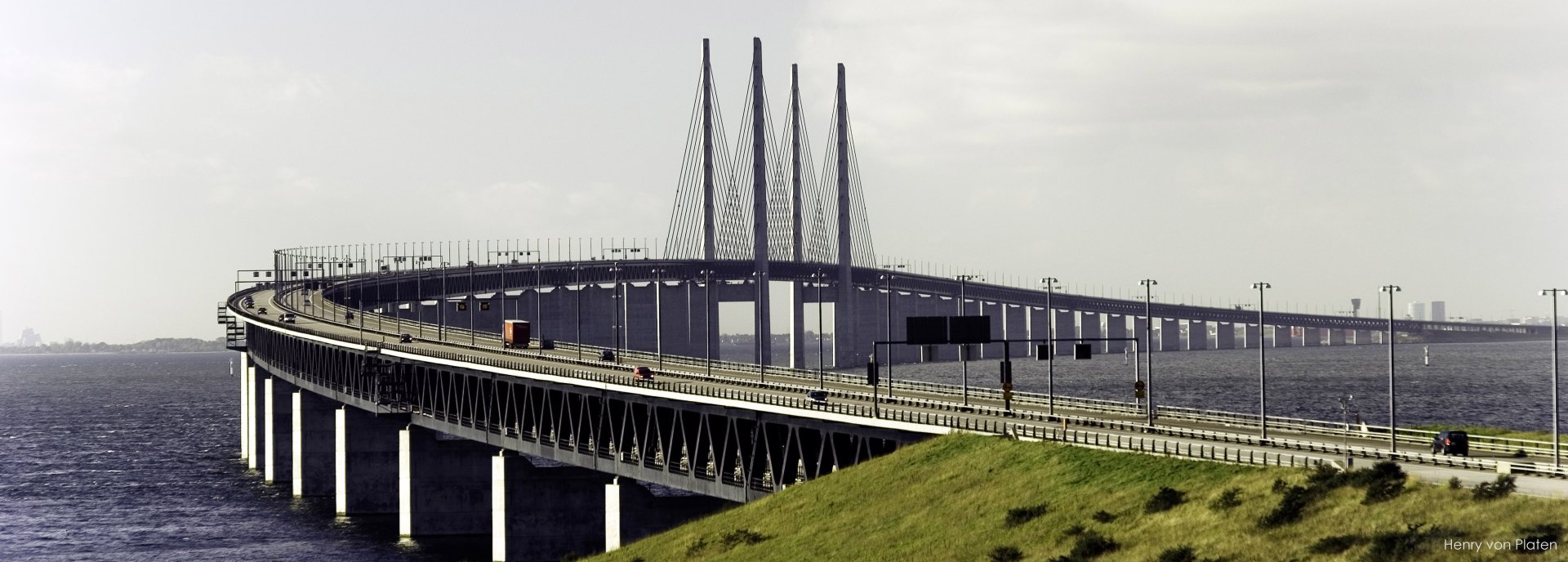 Öresundský most z Dánska do Švédska