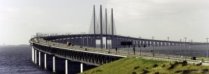 Öresundský most z Dánska do Švédska
