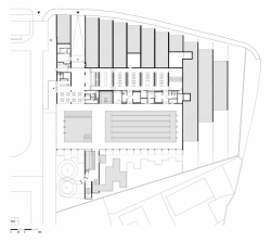 Architekti DRNH, Krytý plavecký bazén v Litomyšli, půdorys – foto