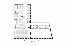 Škola Hovorčovice II, půdorys přízemí, Ondřej Tuček